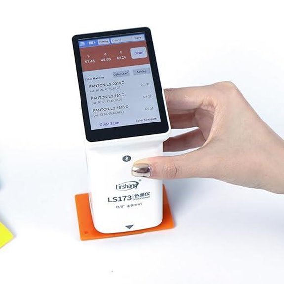 Handheld Colorimeter with Touch Screen and True-Color Display