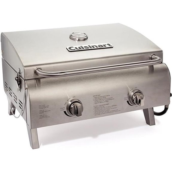 Cuisinart Portable Propane Grill 2-Burner 20,000 BTU