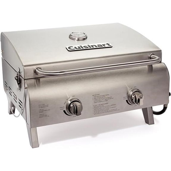 Cuisinart 2-Burner Portable Propane Gas Grill