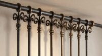 premium hand forged curtain rods
