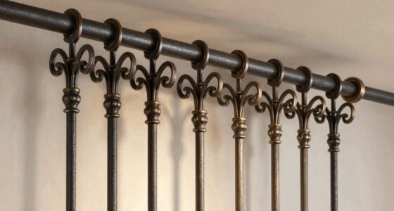 premium hand forged curtain rods