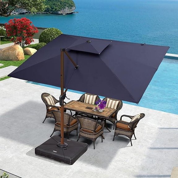 purple leaf patio umbrella