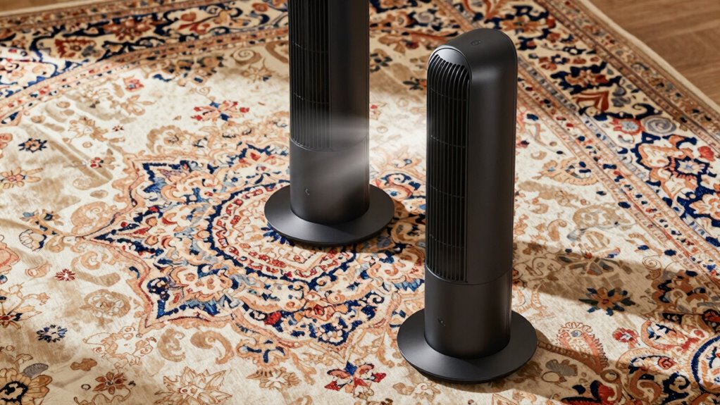 quiet tower fans for carpets
