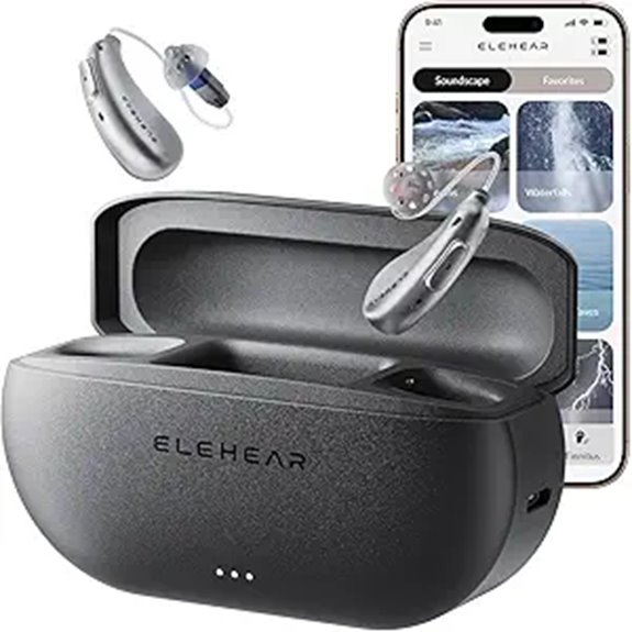 ELEHEAR Rechargeable Bluetooth Hearing Aids with Noise Cancellation