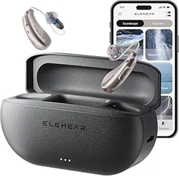 ELEHEAR Rechargeable Bluetooth Hearing Aids with Noise Cancellation