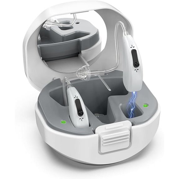 Rechargeable BTE Hearing Aids for Seniors with Noise Reduction