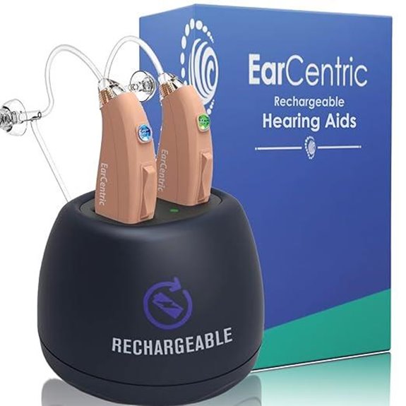 EarCentric Rechargeable Behind-The-Ear Hearing Aids (Pair)