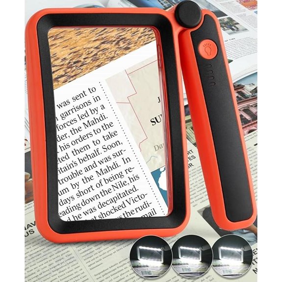 Rechargeable 5X Reading Magnifier with Light