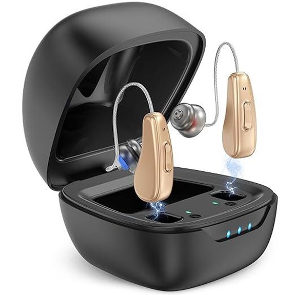 Rechargeable Hearing Aids with Noise Cancelling for Seniors