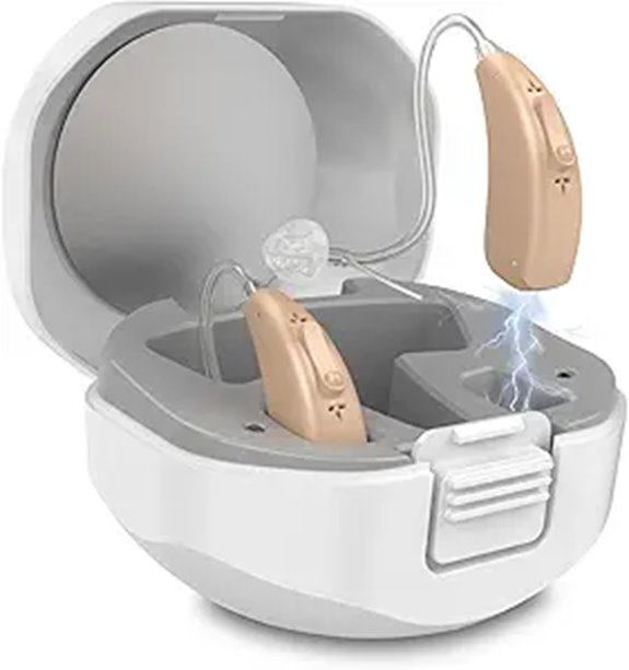 Rechargeable Hearing Aids with Noise Cancelling for Seniors