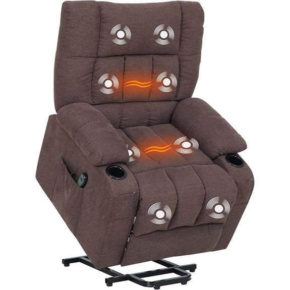 Power Lift Recliner with Massage Heat and Remote