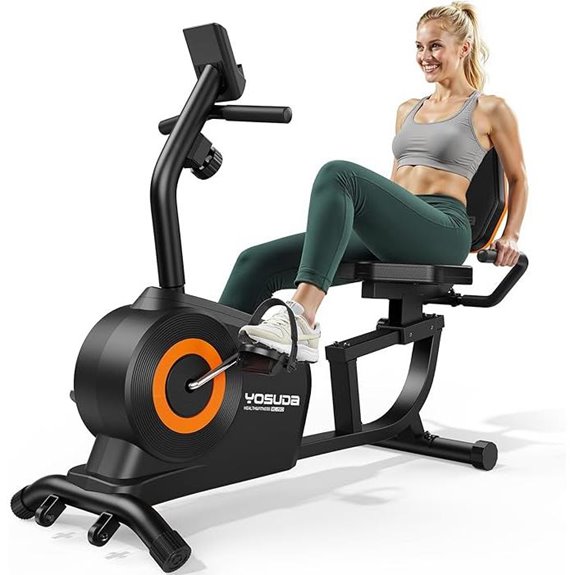 YOSUDA Recumbent Exercise Bike with LCD & Pulse