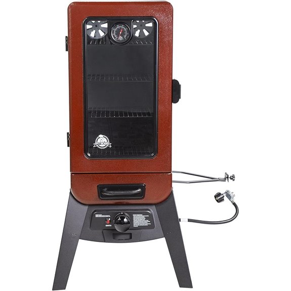 Pit Boss 3-Series Gas Vertical Smoker Red Hammertone - 10773