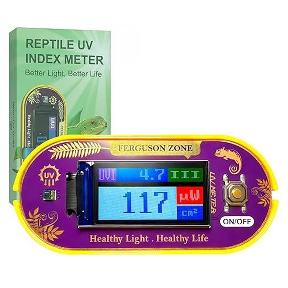 Reptile UVB/UVA Light Meter for Bearded Dragons