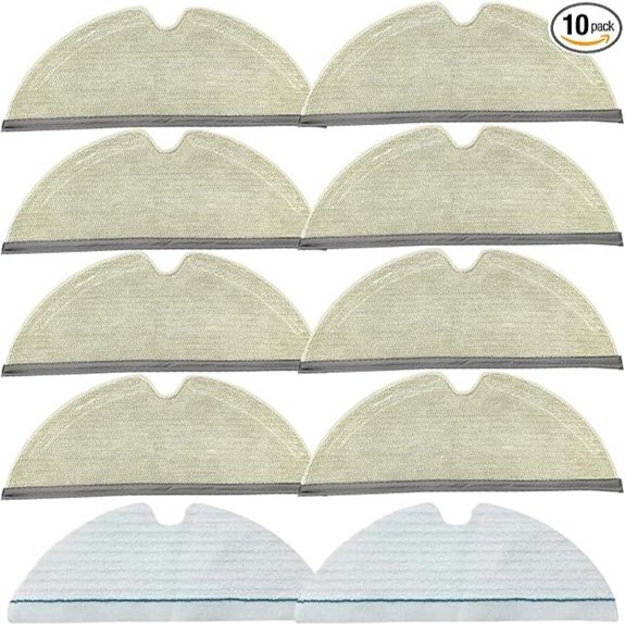 Roborock Q5/Q7/Q8 Max Mop Pads (8 Reusable 2 Disposable)