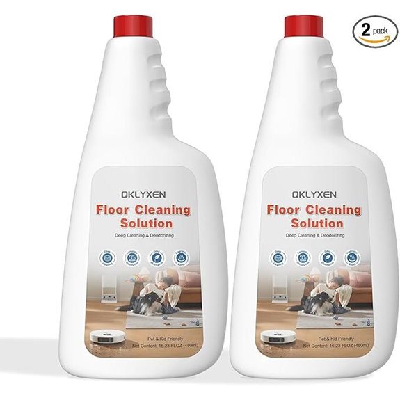 Robot Vacuum Floor Cleaning Solution Refill (2 Bottles)