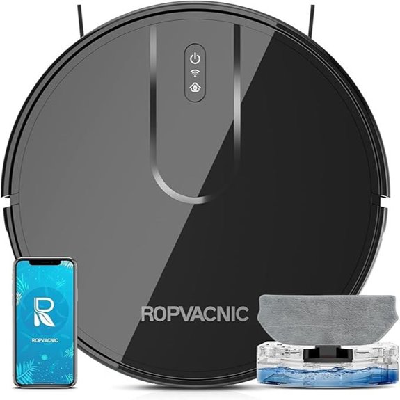 ROPVACNIC Robot Vacuum & Mop with Self-Charging