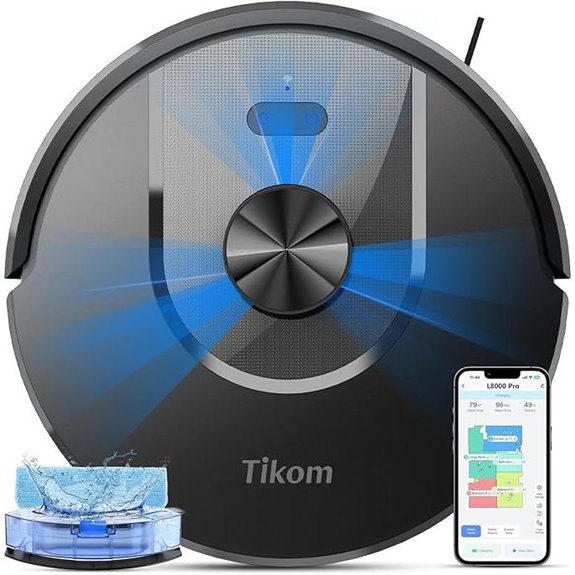 Tikom Robot Vacuum & Mop 6000Pa Smart Mapping