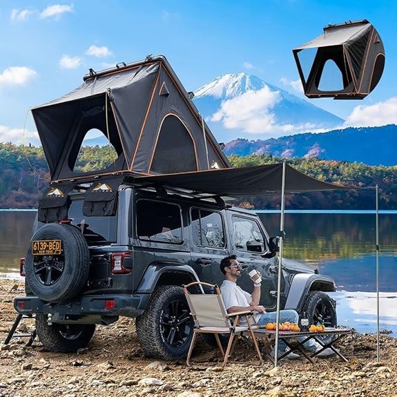 rooftop tent with accessories
