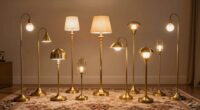 rug friendly brass floor lamps