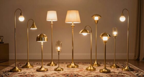 rug friendly brass floor lamps