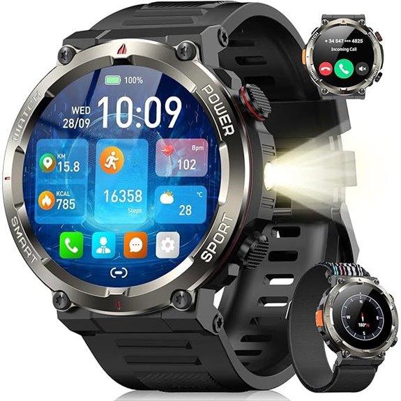 rugged men s fitness smartwatch