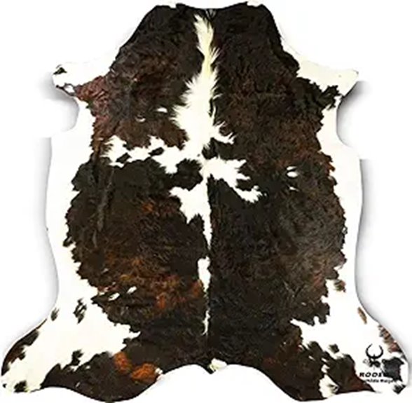 rustic western cowhide rug