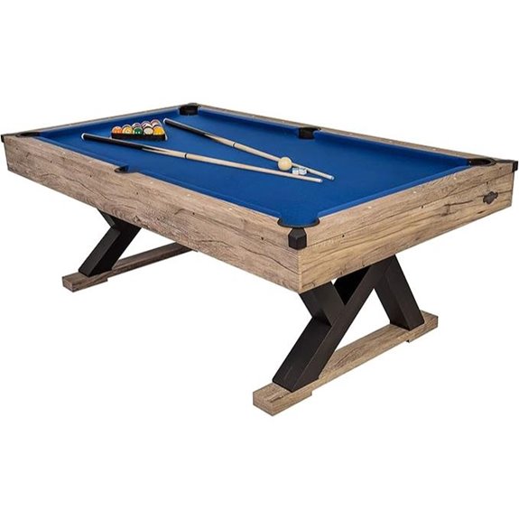 rustic wood finish billiard