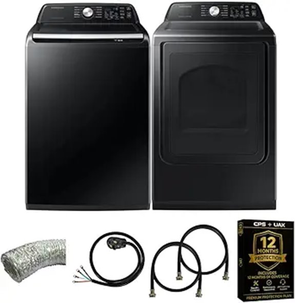 Samsung Top Load Washer & Electric Dryer Set