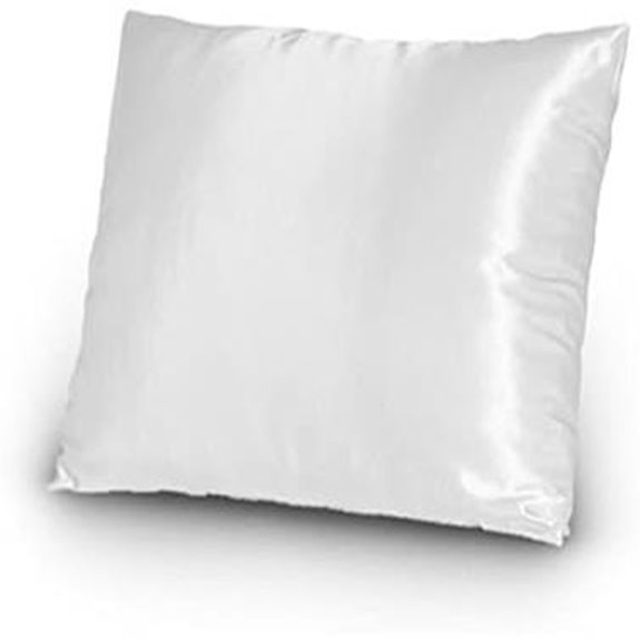 TAOSON Satin Pillow Cover 18x18 Inch White Pack of 2