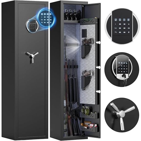 Fireproof Digital Gun Safe with Quick Access Features