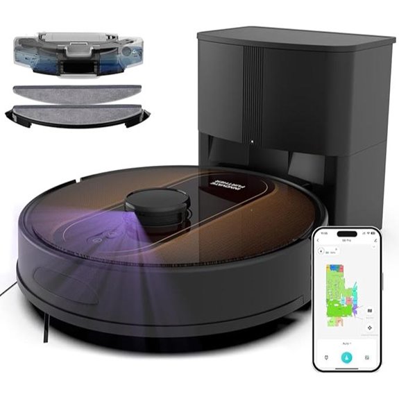 Robot Vacuum and Mop Combo with Self-Emptying