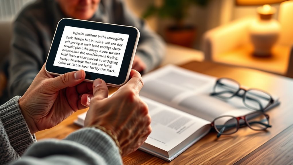 senior friendly magnifier features