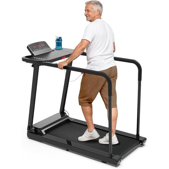 Redliro Senior Treadmill with Handrails and Desk