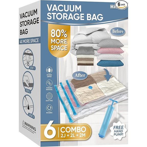 Space Saver Vacuum Storage Bags (6 Pack)