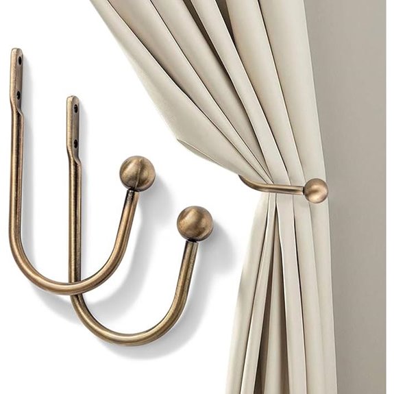 Premium Metal Curtain Holdbacks (Set of 2)