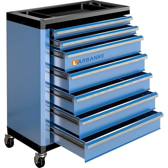 seven drawer rolling tool chest