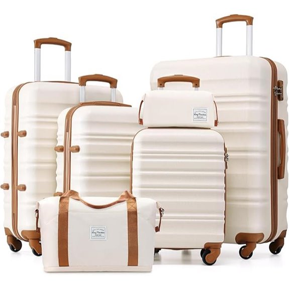 LONG VACATION 6-Piece Hardshell Luggage Set