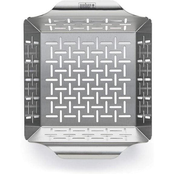 Weber Style Small Stainless Steel Vegetable Basket