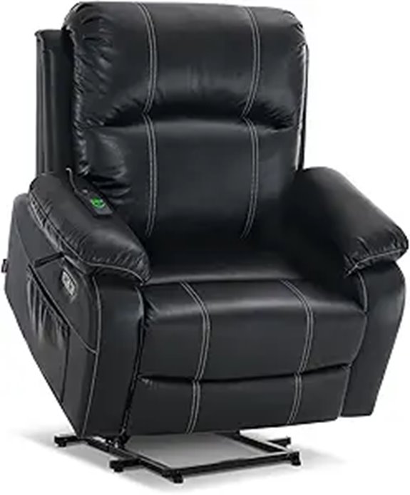 MCombo Small-Wide Power Recliner with Massage and Heat
