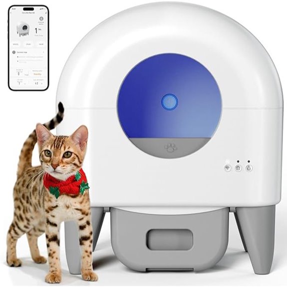 Automatic Self-Cleaning Cat Litter Box with App