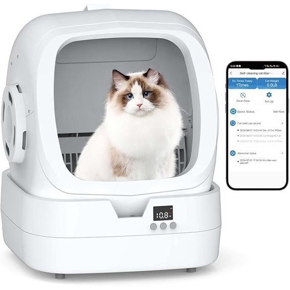 Automatic Cat Litter Box with App Control