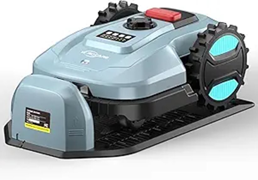 Smart Robotic Lawn Mower with App Control and Sensors