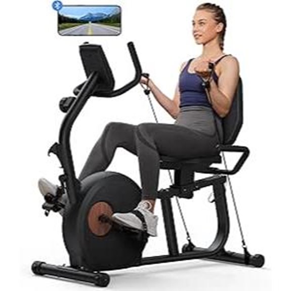 smart recumbent bike with app