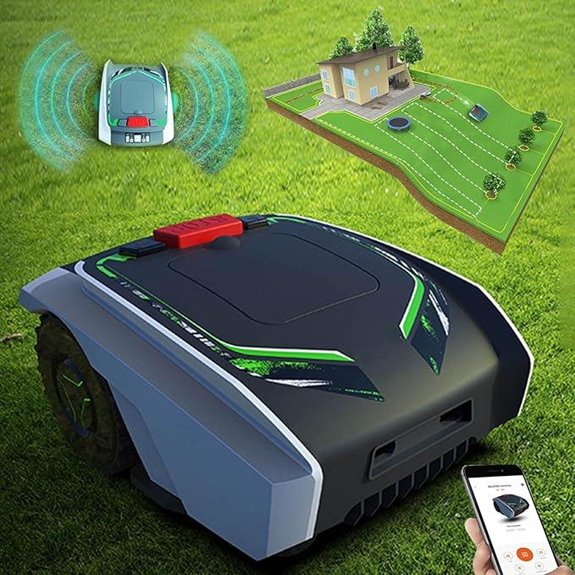 Smart Robotic Lawn Mower with App Control and Long Battery