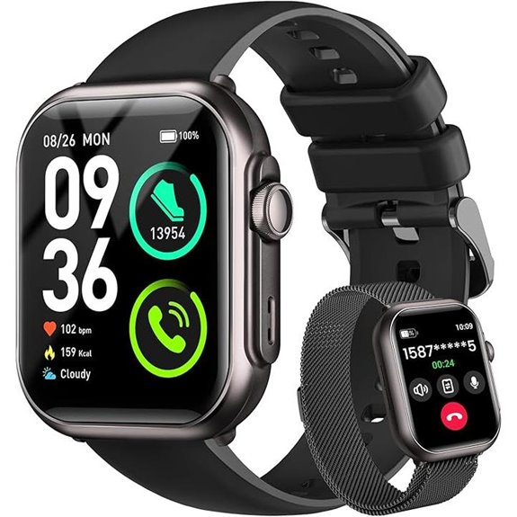 RUXINGX Smart Watch with Heart Rate & Fitness Modes