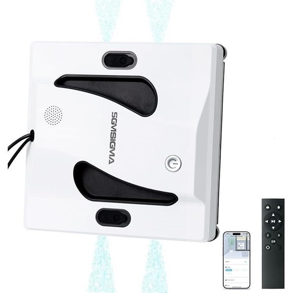 M84 Smart Window Cleaning Robot with Suction and Wiping