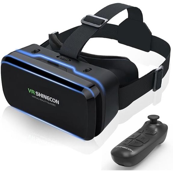 VR Headset & Controller for Smartphones with HD Lenses