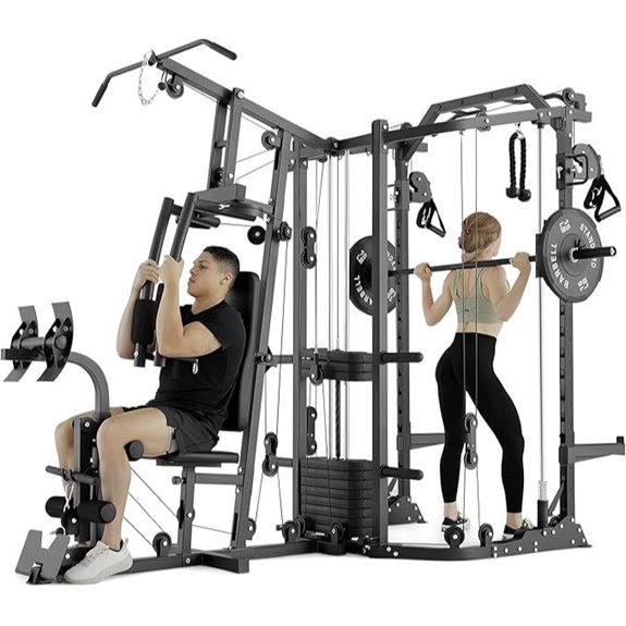 GMWD Smith Power Cage & Home Gym System