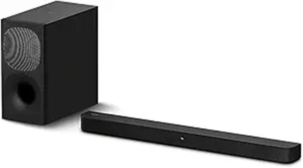 sony 2 1 soundbar system